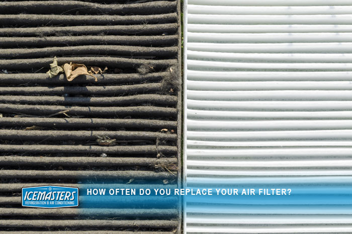 air filters clean and dirty