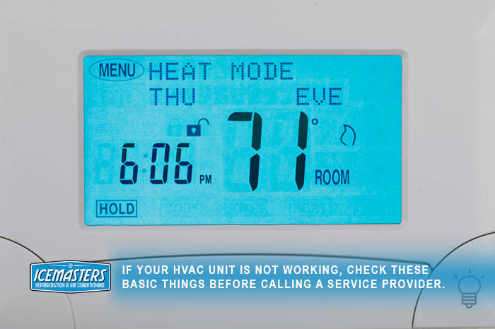 checking hvac thermostat